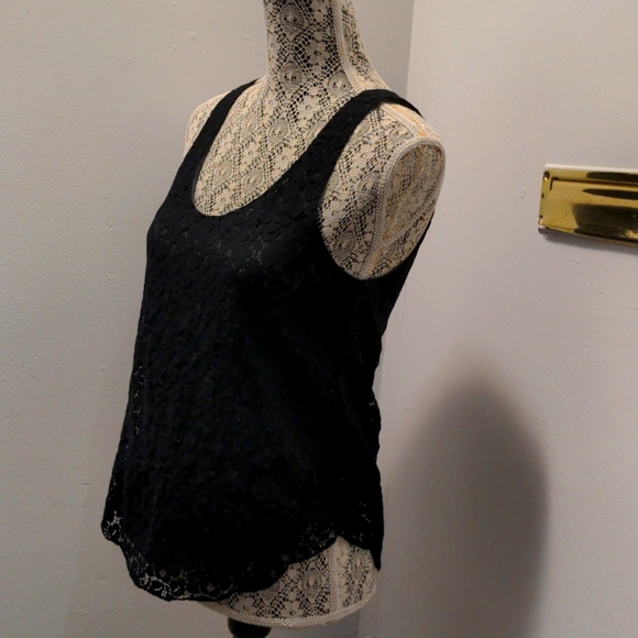 Talula Black Lace Tank Top - Picture 2 of 5